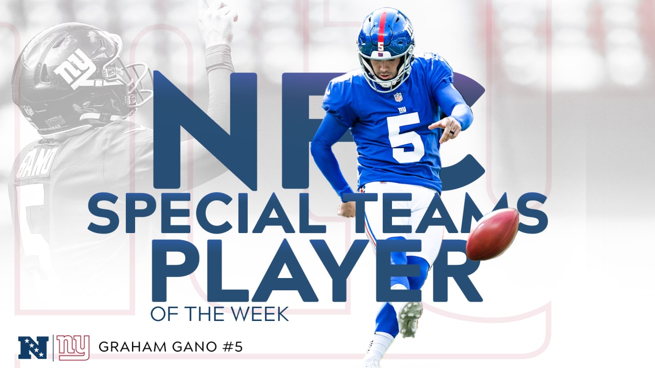 Giants' PK Graham Gano named NFC Special Teams Player of the Week - Big  Blue View