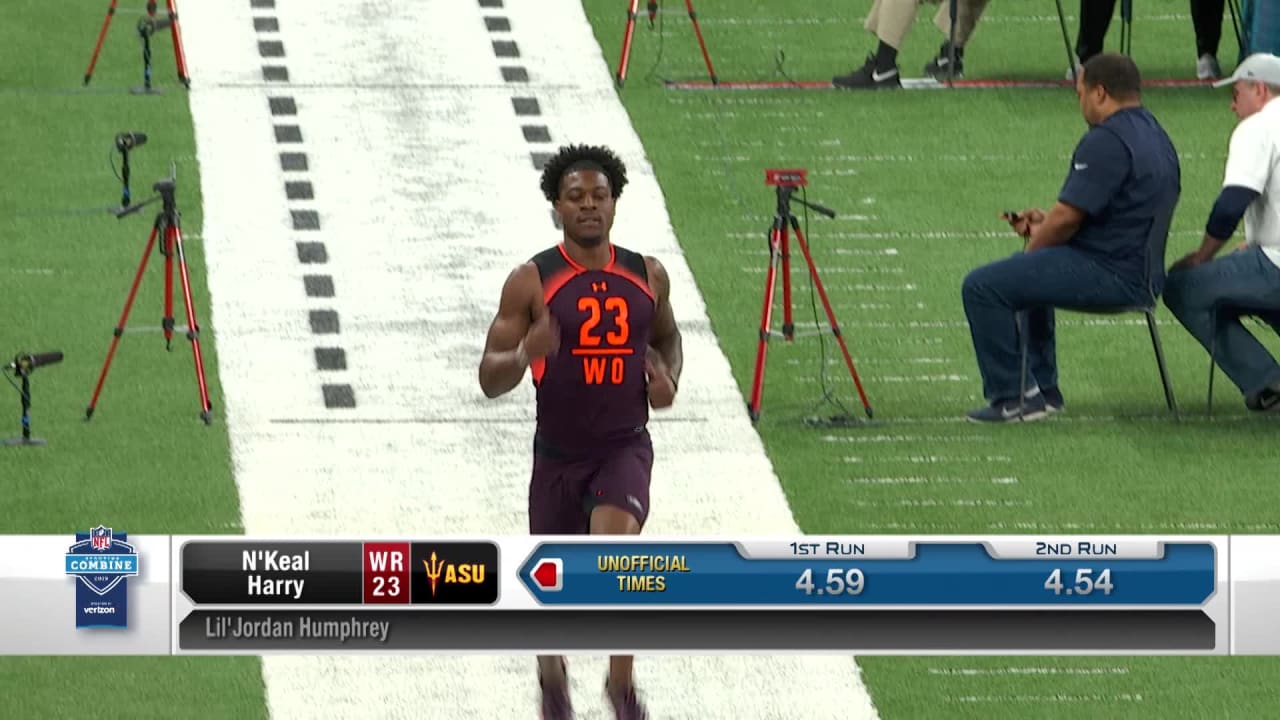 Arizona State Wide Receiver N Keal Harry S 2019 Nfl Scouting Combine Workout