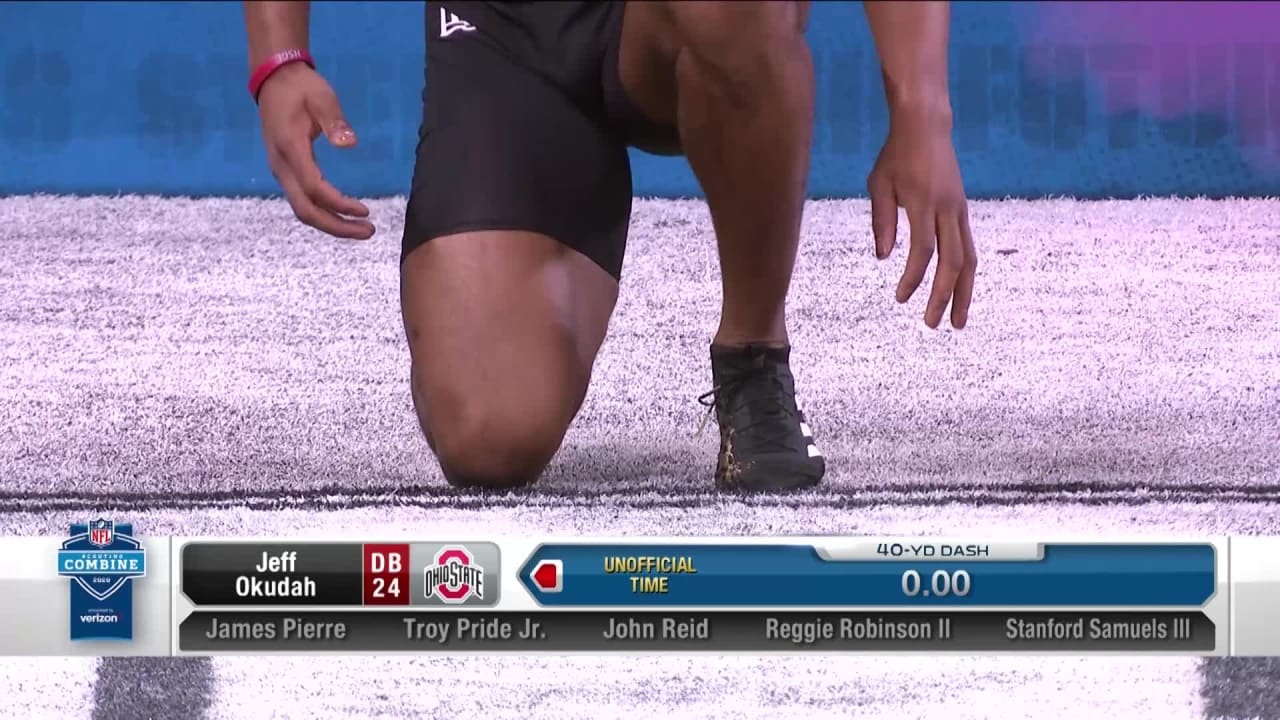 Javelin Guidry Runs Fastest 40-Yard Dash Among DB's At NFL Scouting Combine