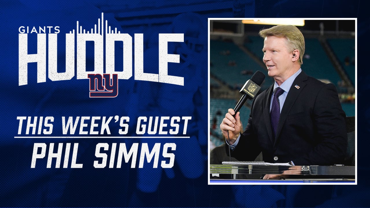 Giants Huddle Phil Simms