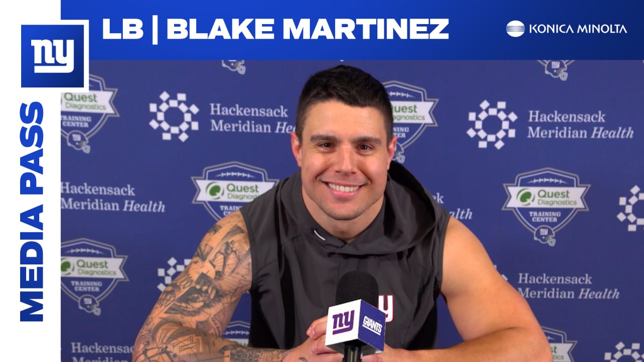 Giants' Blake Martinez glad to to be healthy again