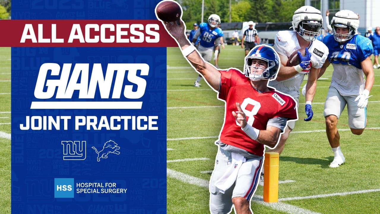 2023 Detroit Lions - New York Giants Joint Practice Day 1 Highlights