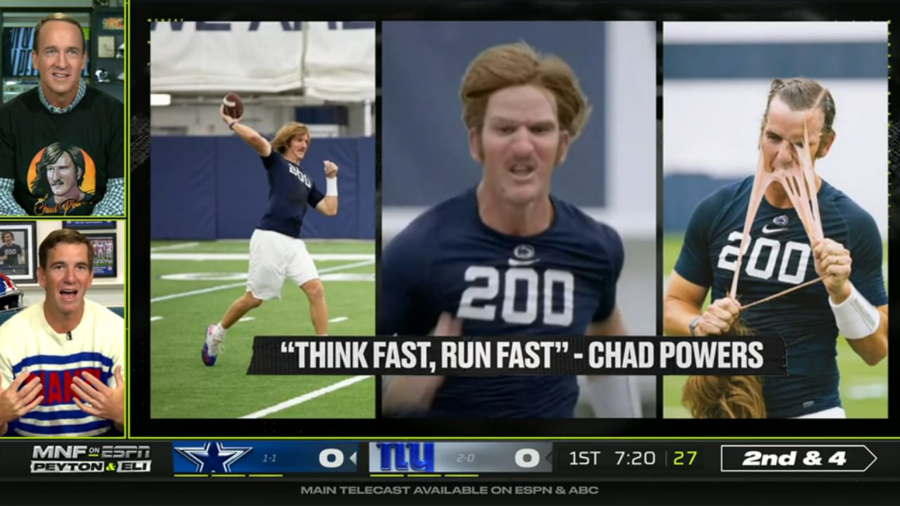 Eli Manning on going undercover at Penn State as 'Chad Powers'