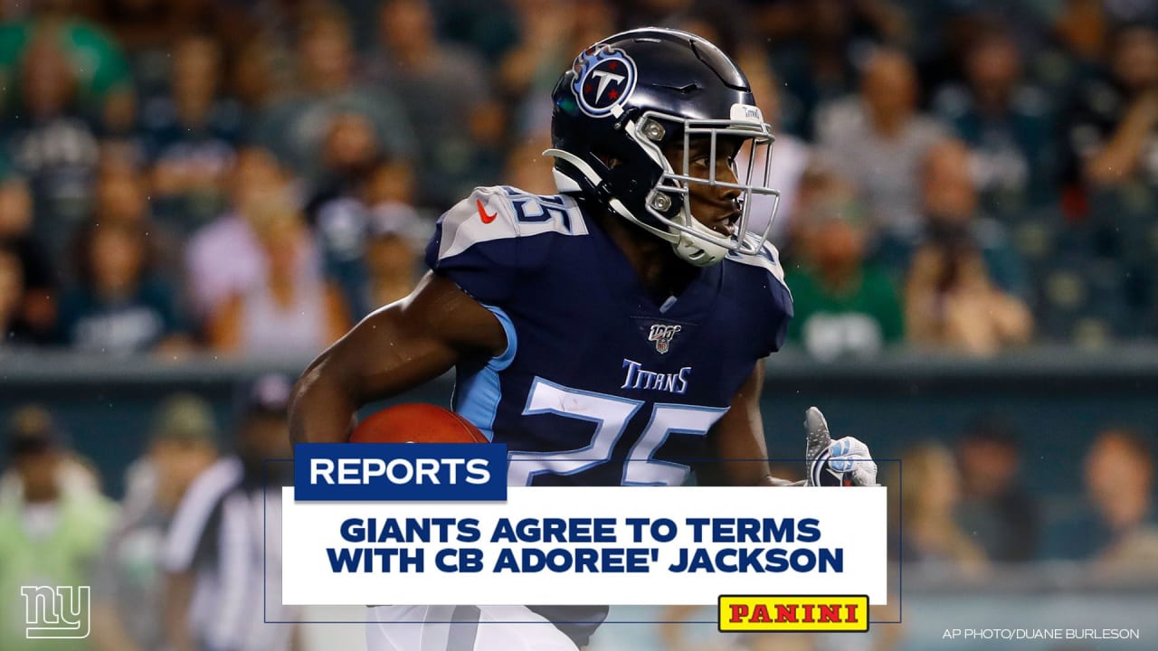 The giants agree to CB Adoree ‘Jackson’s terms