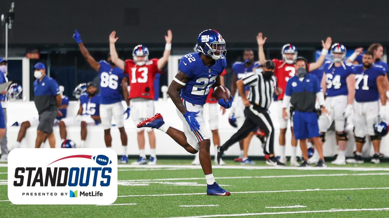 Rookie Darnay Holmes highlights Giants' intrasquad scrimmage at