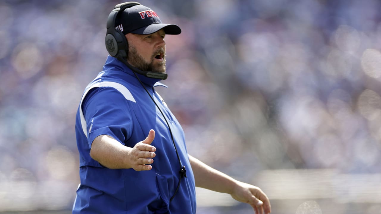 New York Giants defensive end Henry Mondeaux (96) takes the field for an  NFL football game against the Philadelphia Eagles on Sunday, Dec. 11, 2022,  in East Rutherford, N.J. (AP Photo/Adam Hunger