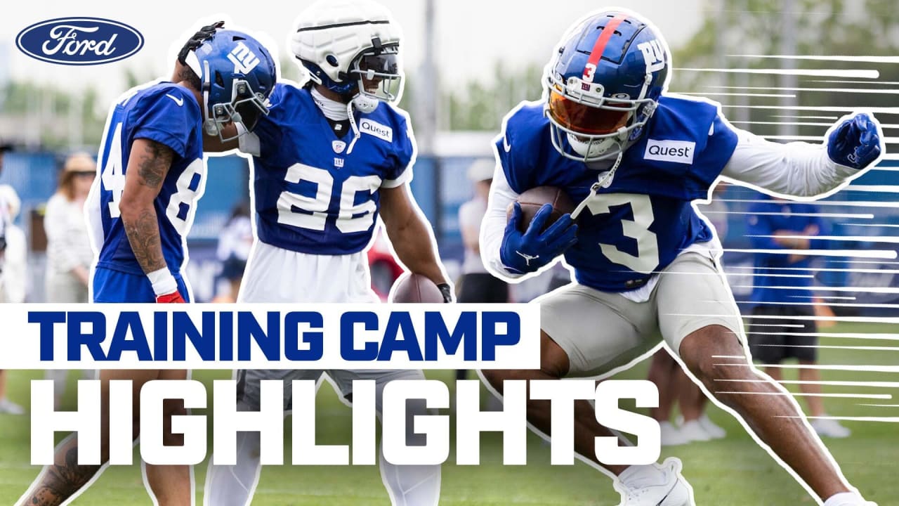 Watch NY Giants practice highlights featuring Darren Waller and