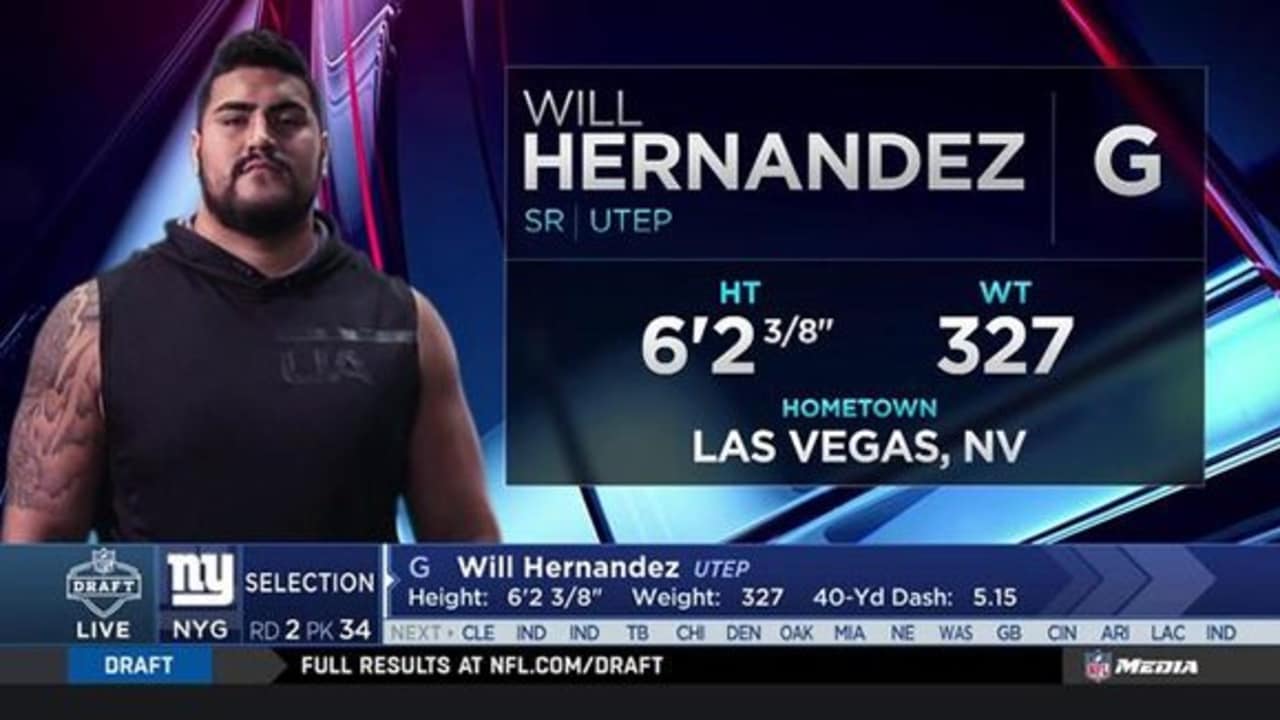 NFL Mock Draft projections for UTEP's Will Hernandez: Where will he go?