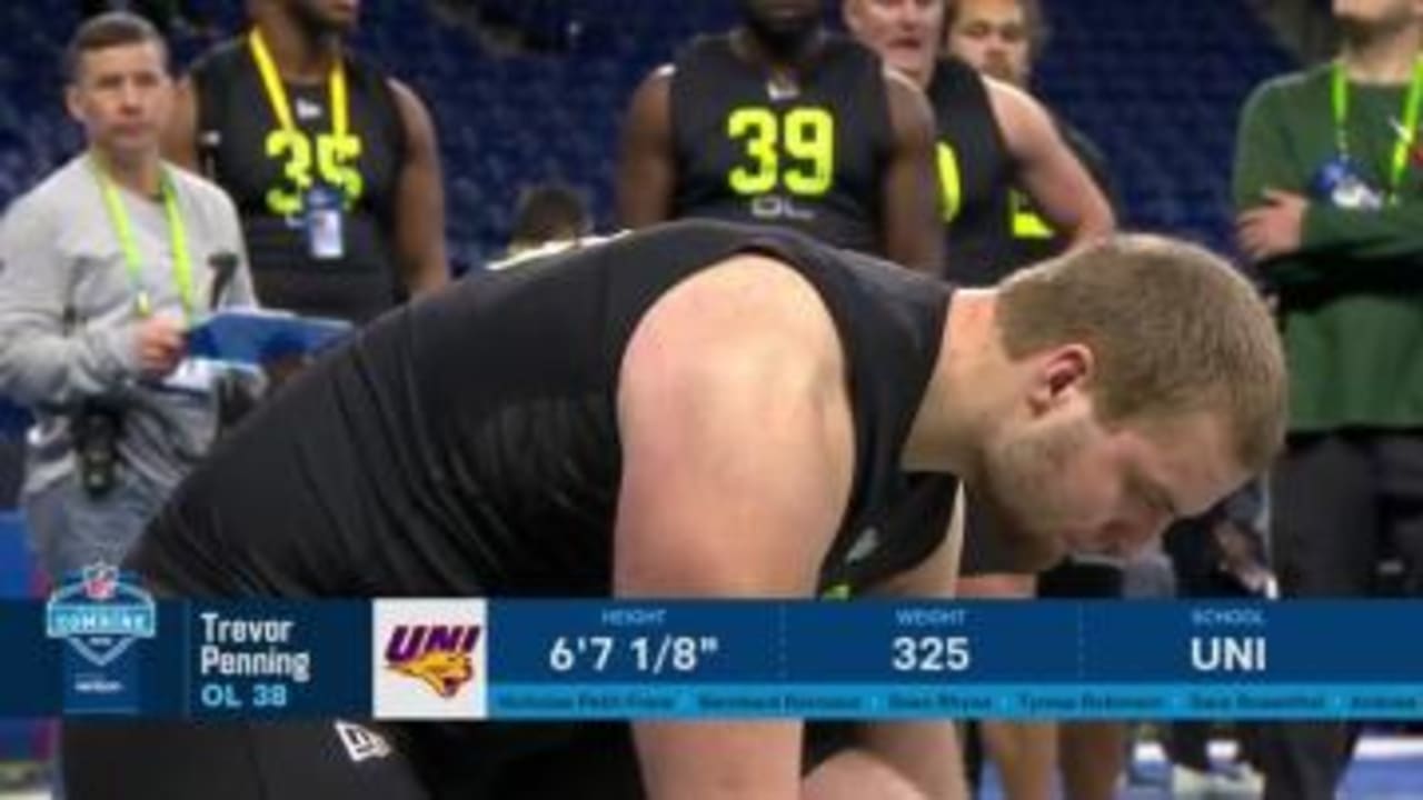 UNI's Trevor Penning and his 'nasty' play style get national spotlight at NFL  Combine