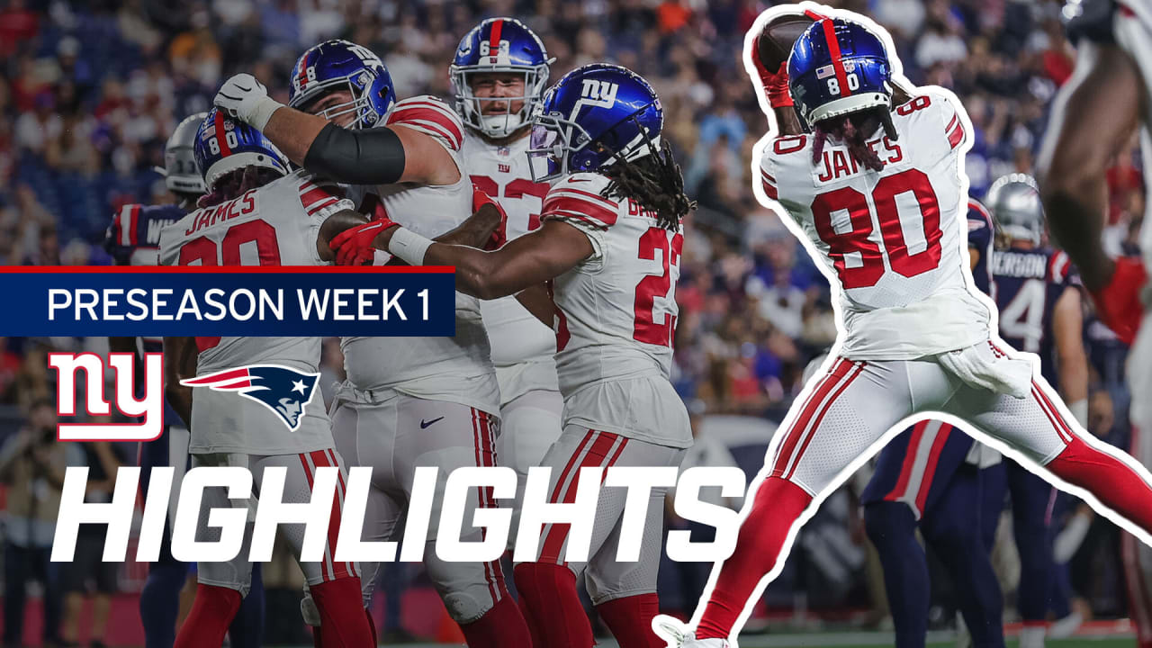 NFL Preseason Week 1 Game Recap: New York Giants 23, New England Patriots  21, NFL News, Rankings and Statistics