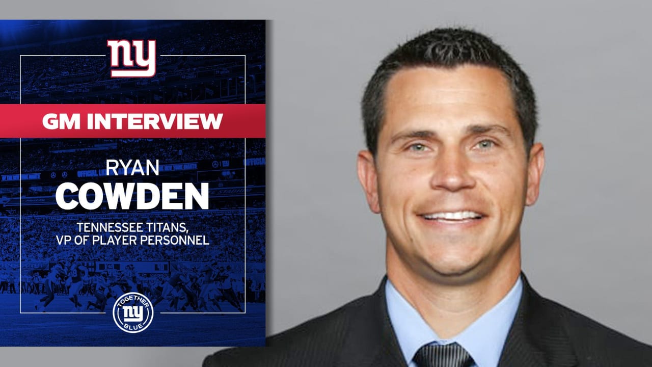 New York Giants interview Tennessee Titans' Ryan Cowden for