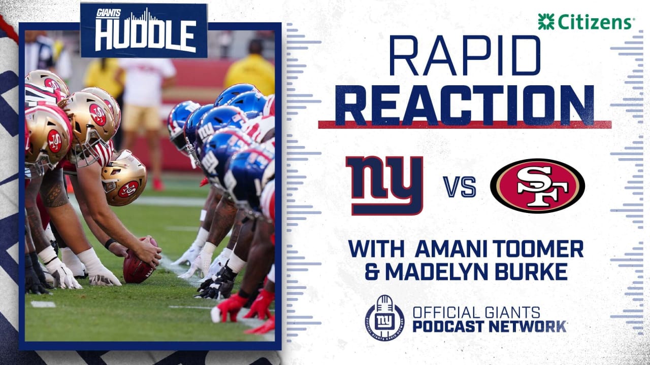 Listen Live: New York Giants vs. San Francisco 49ers 9/21