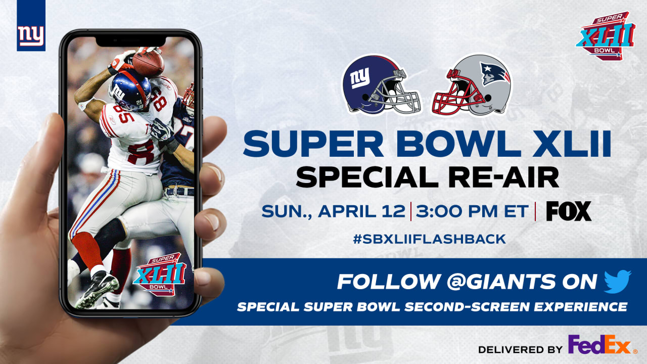 Super Bowl XLII reair on FOX; Giants launch secondscreen experience