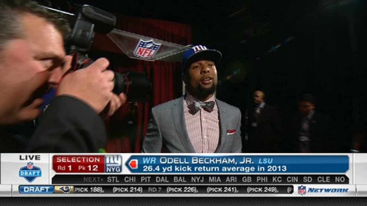 Giants select LSU receiver Odell Beckham Jr. with 12th pick - NBC