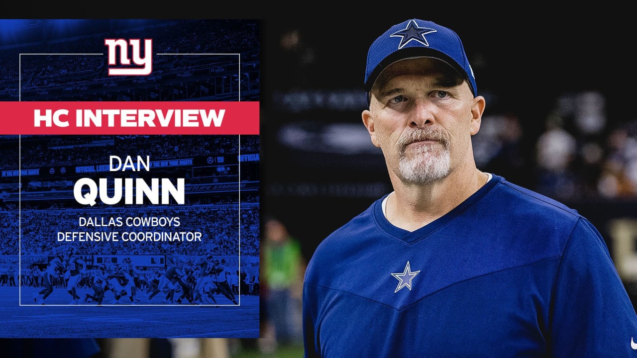 New York Giants interview Dallas Cowboys DC Dan Quinn for head coach