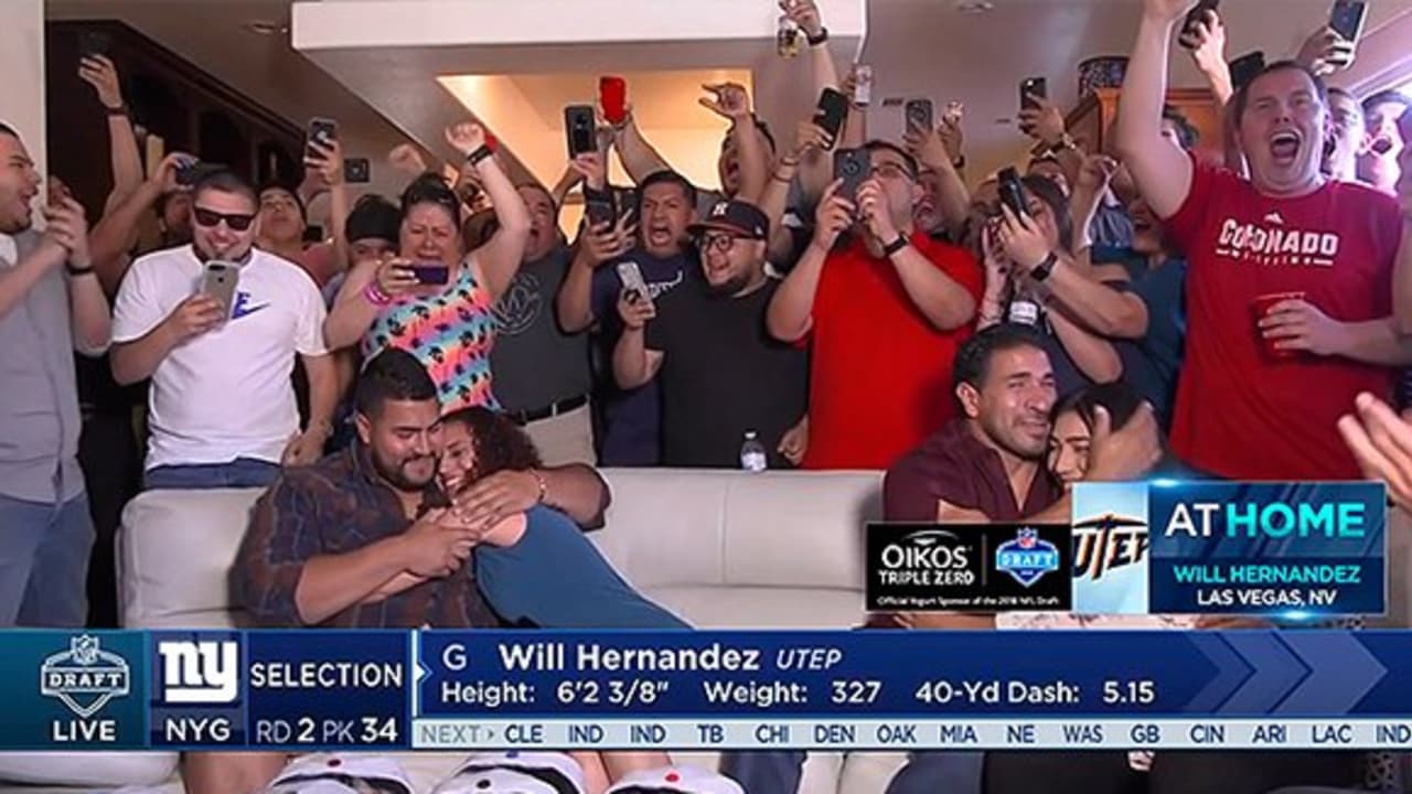 New York Giants take UTEP's Will Hernandez in 2nd round of NFL draft