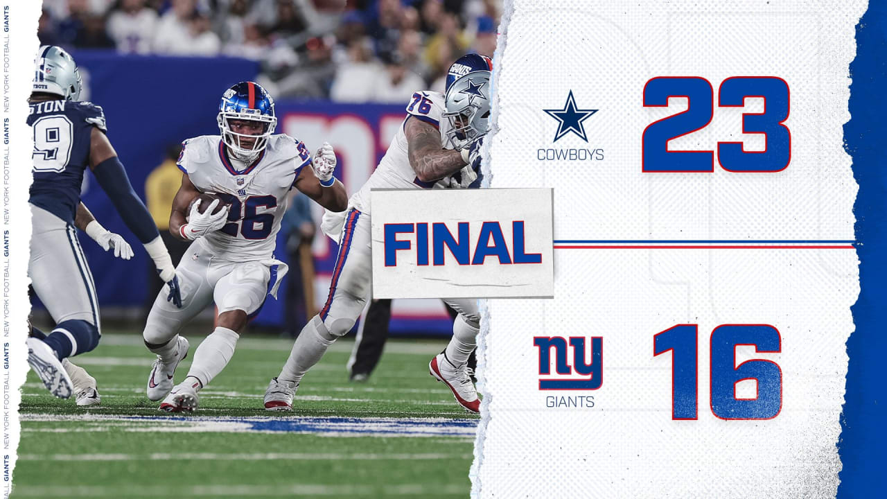 Dallas Cowboys 23-16 New York Giants, CeeDee Lamb one-handed TD catch,  summary: score, stats, highlights