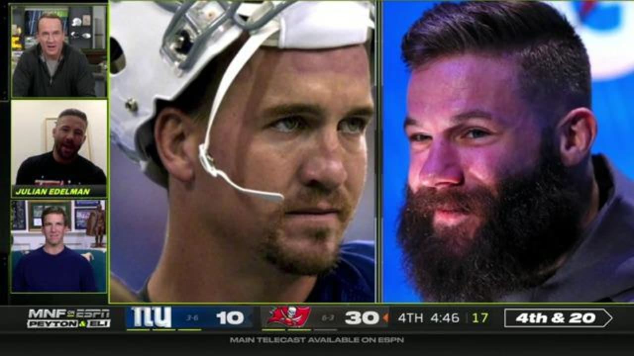 Best of Julian Edelman with Manning bros on 'MNF' Week 11