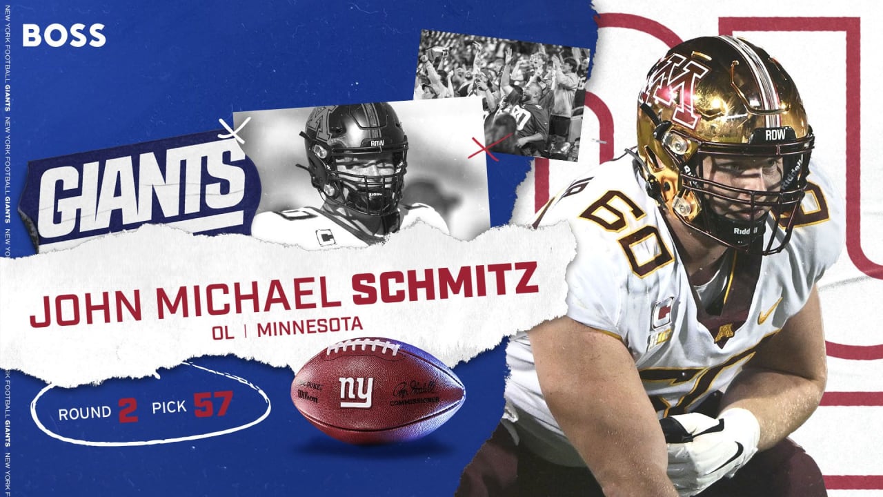 Giants get center Schmitz and WR Hyatt on Day 2 of NFL draft