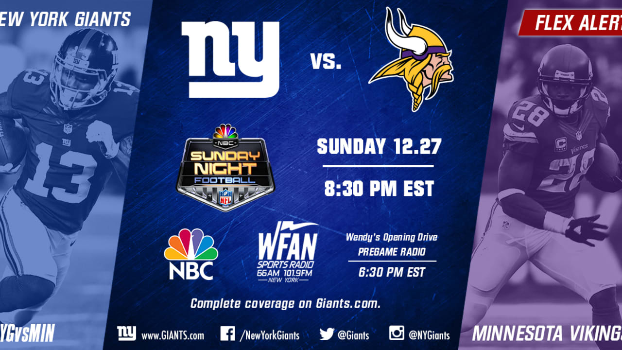 Sunday Night Football on NBC - FLEX ALERT 