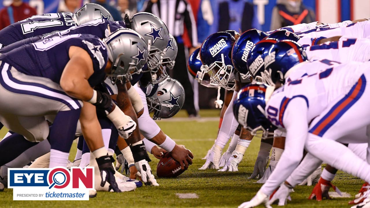 The Cowboys' historic Giants beatdown by the numbers