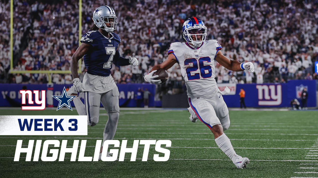 Sunday Night Football highlights: Cowboys-Giants score, top plays