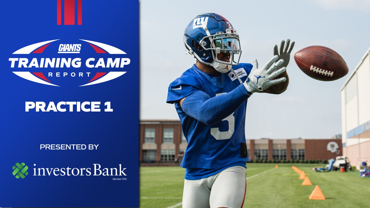 Giants Training Camp Report Highlights & analysis from first practice