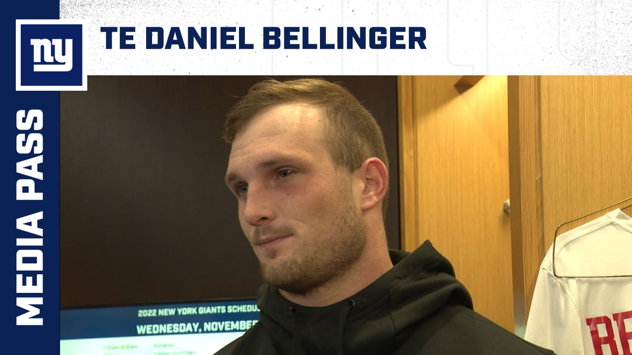 Giants' Daniel Bellinger on road to recovery from eye injury