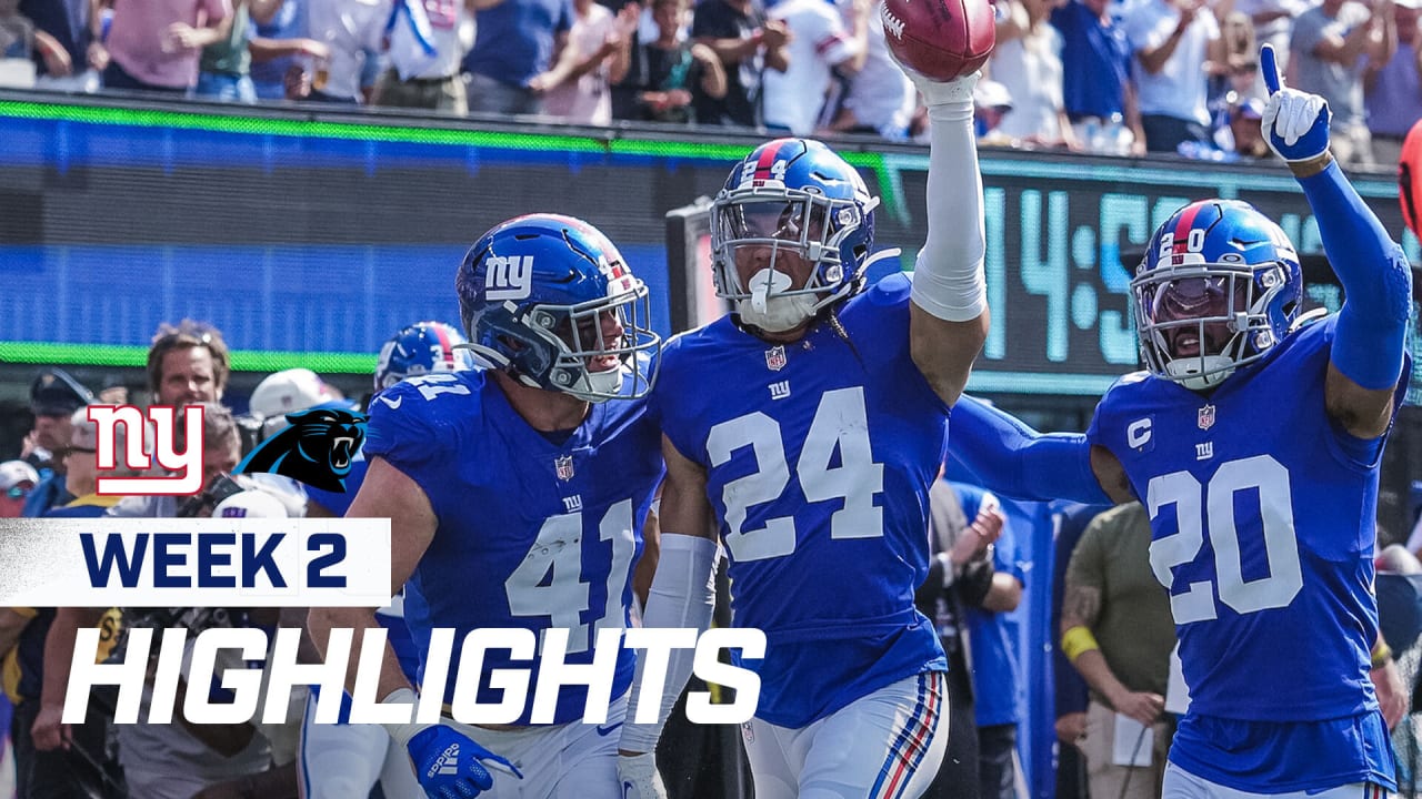 Highlights New York Giants 19, Carolina Panthers 16