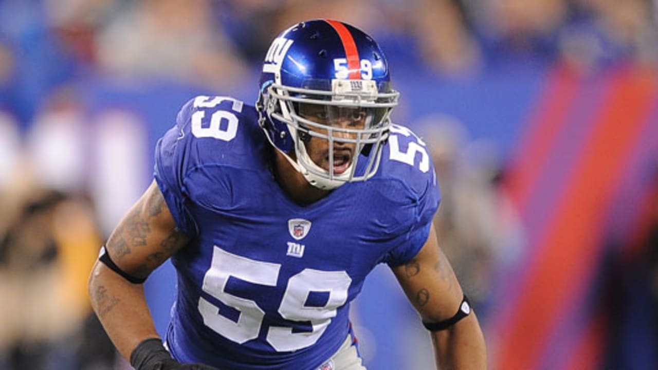 16 September 2012: New York Giants linebacker Michael Boley (59