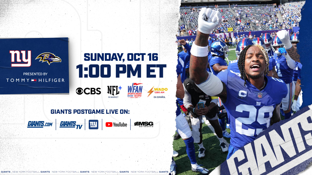 New York Giants vs. Baltimore Ravens: How to Watch, Listen & Live Stream  Week 6