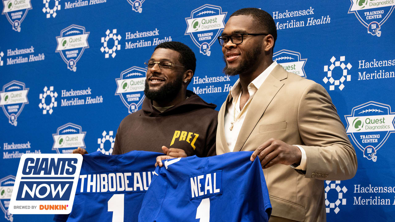 Alabama wide receiver Jameson Williams, left, at the NFL Red Carpet Stage  on Thursday, April 28 …