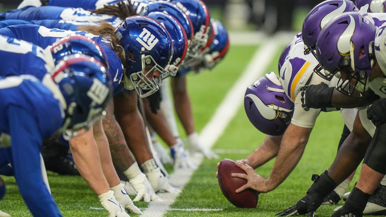 Unofficial depth charts released for Giants vs. Vikings