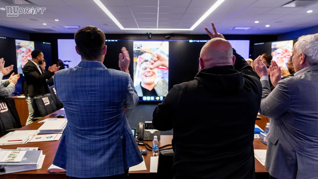 Take a look inside the New York Giants' draft room