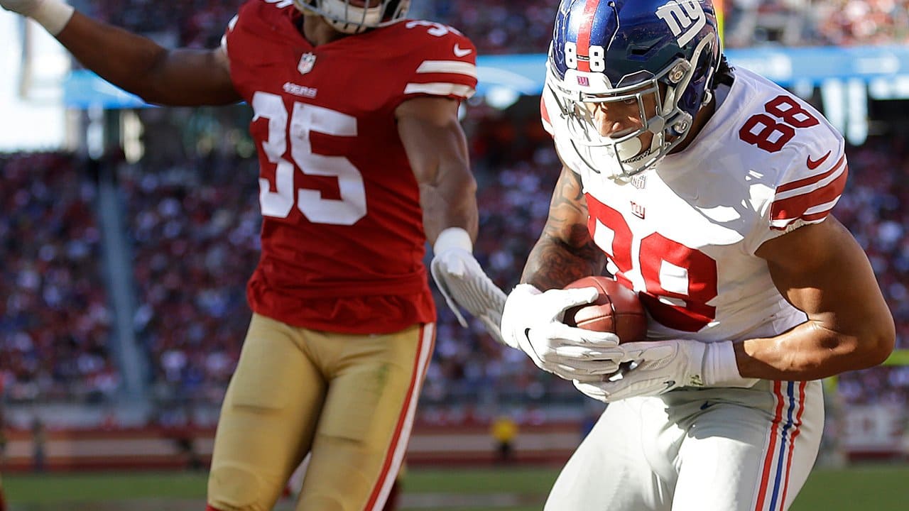 NY Giants' Evan Engram pulls down unbelievable TD catch against