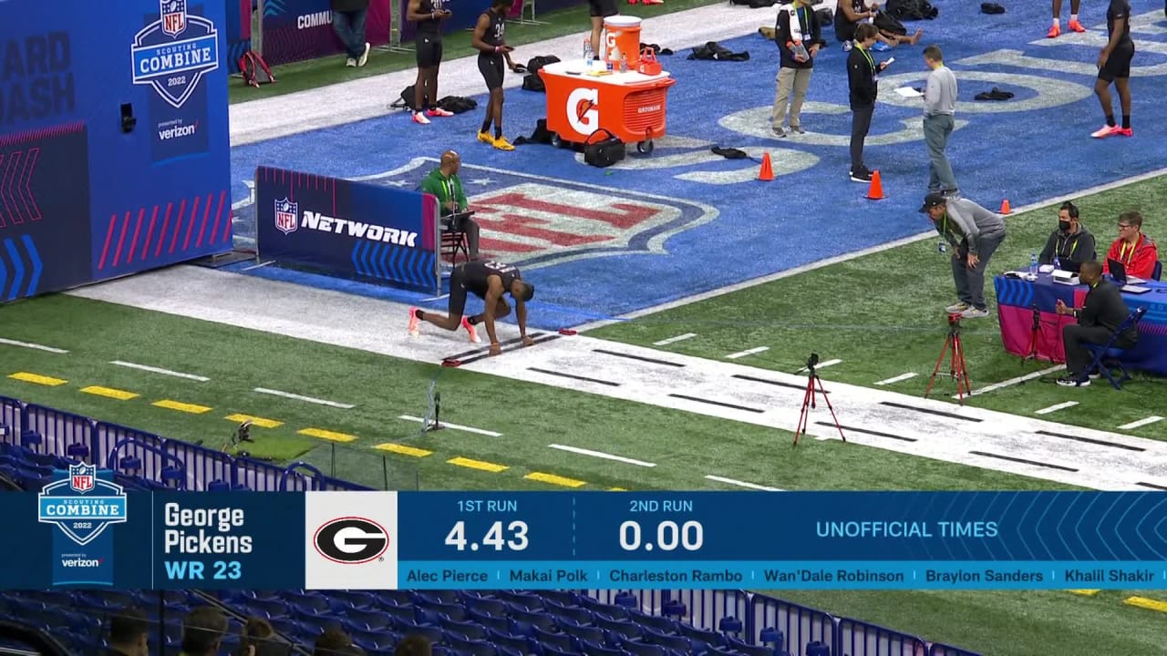 George Pickens at the NFL Combine 