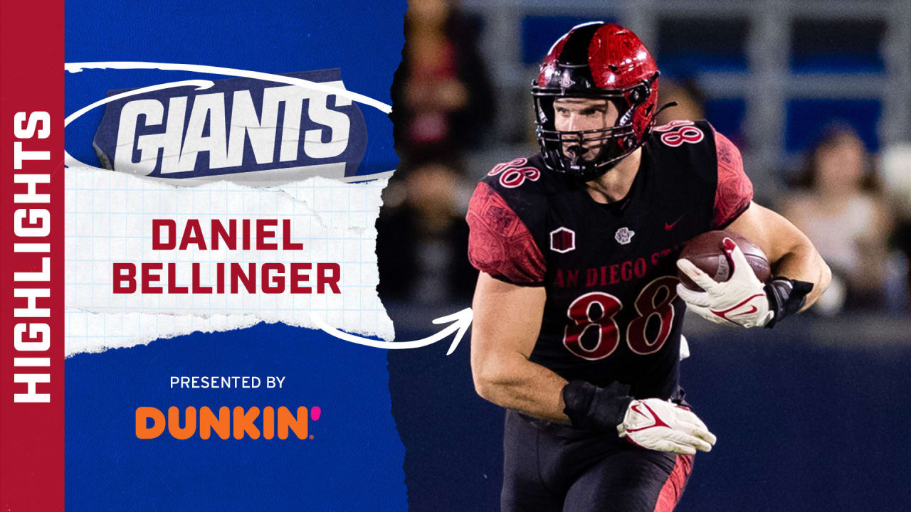 2022 NFL draft: New York Giants select TE Daniel Bellinger in Round 4