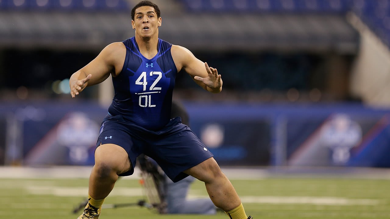 When will Stanford offensive tackle Andrus Peat go in the draft?