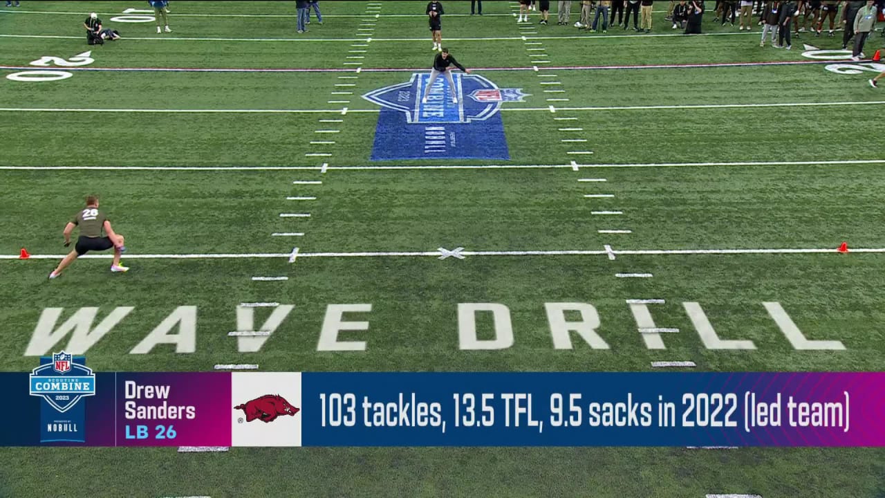 Drew Sanders' 2023 NFL Scouting Combine workout
