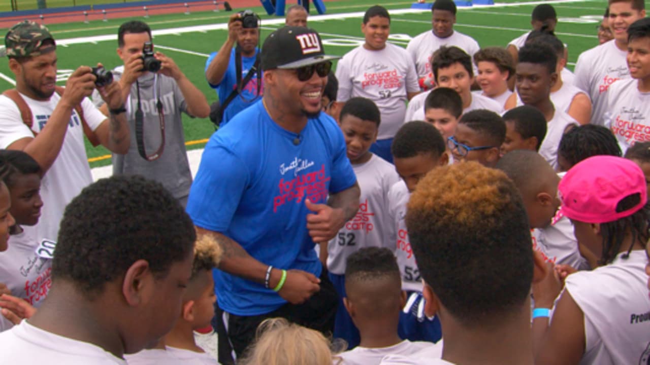 NY Giants RB Barkley hosts youth football camp in Jersey City, gives  contract update - Hudson County View