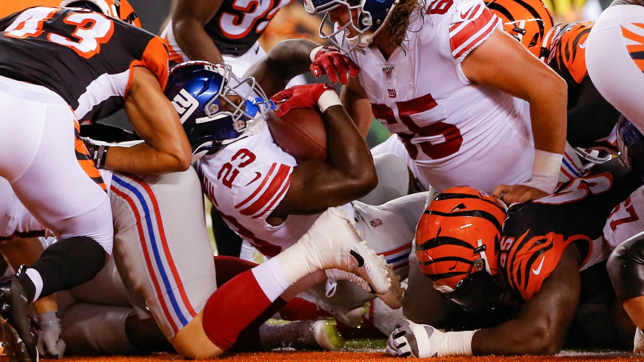 August 22, 2019: New York Giants wide receiver Brittan Golden (83) during  NFL football preseason game action between the New York Giants and the  Cincinnati Bengals at Paul Brown Stadium in Cincinnati