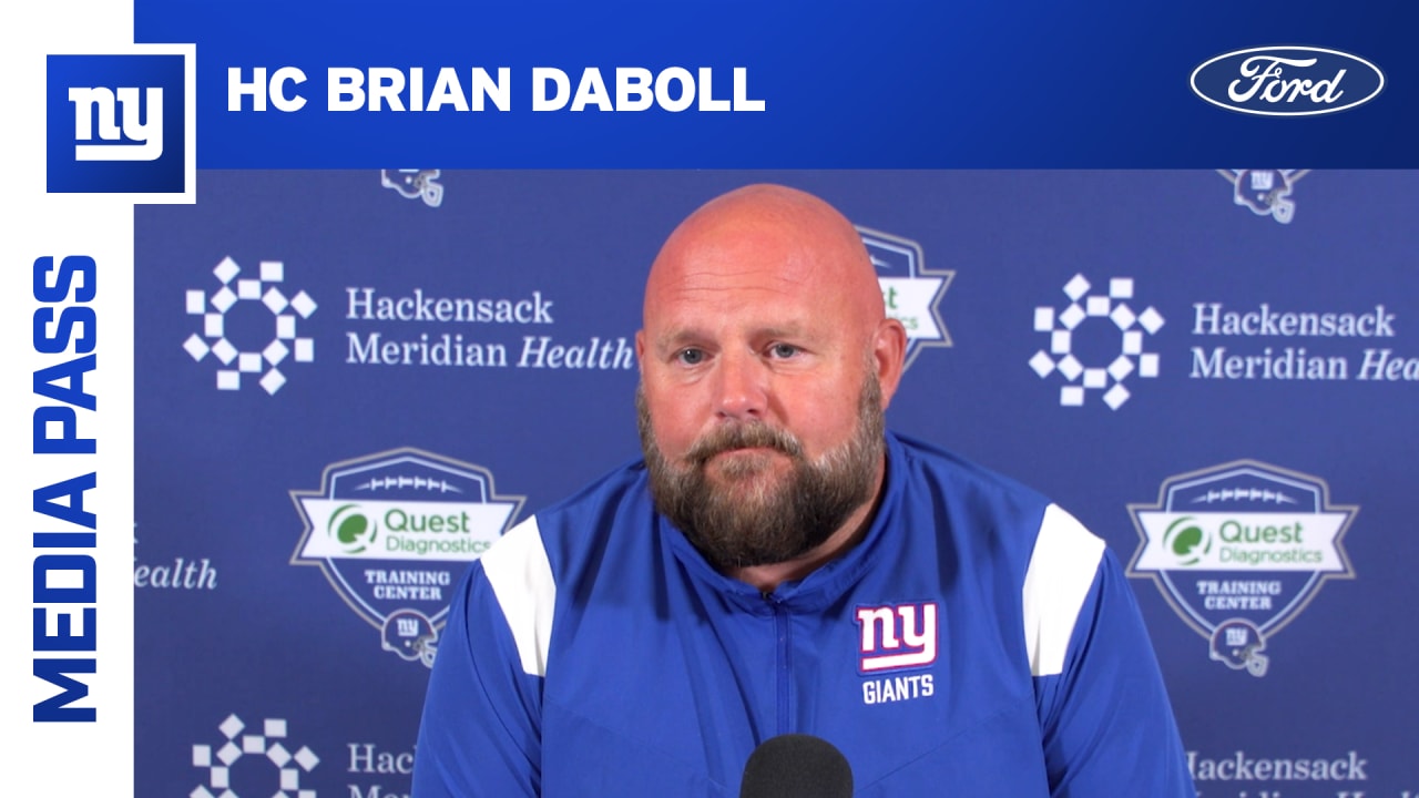 Coach Brian Daboll on plan leading up to Week 1