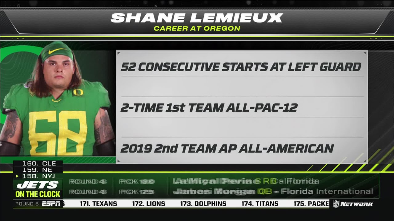 NFL Draft 2020: Giants take Oregon G Shane Lemieux in Round 5  Instant  analysis of consistent ironman joining offensive line 