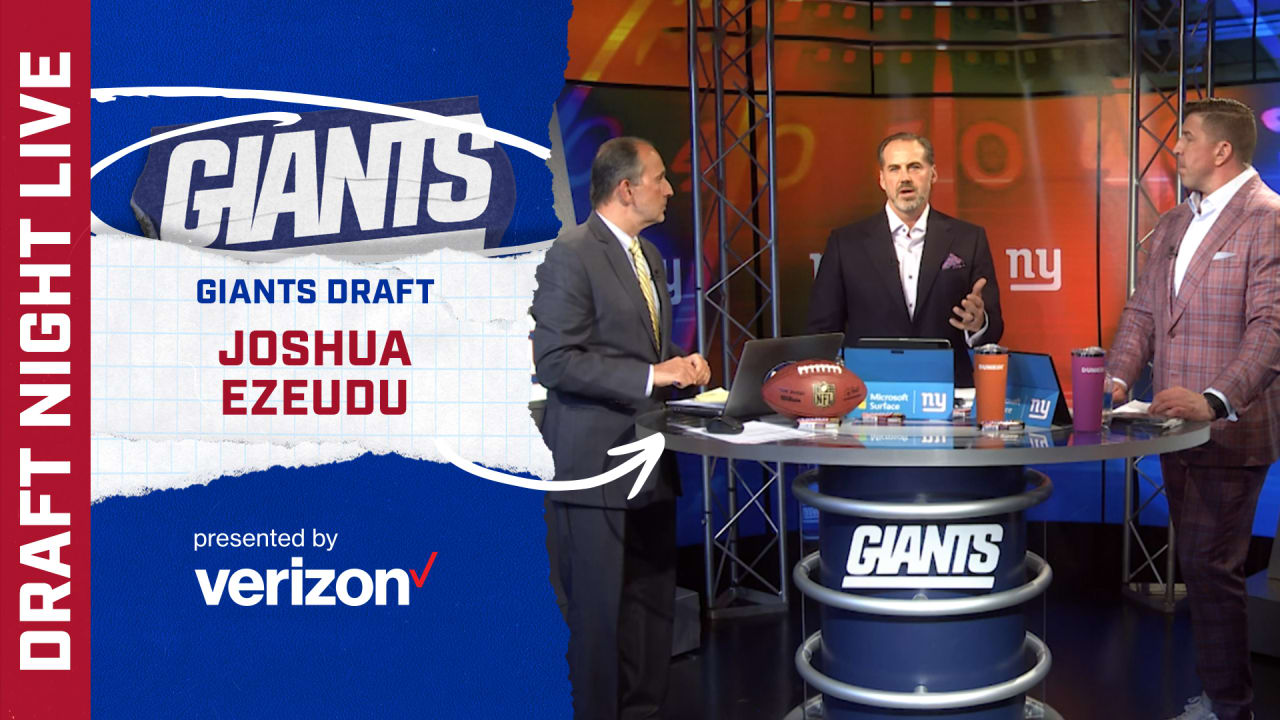 Giants Draft Joshua Ezeudu: Highlights, Interviews, and Reactions