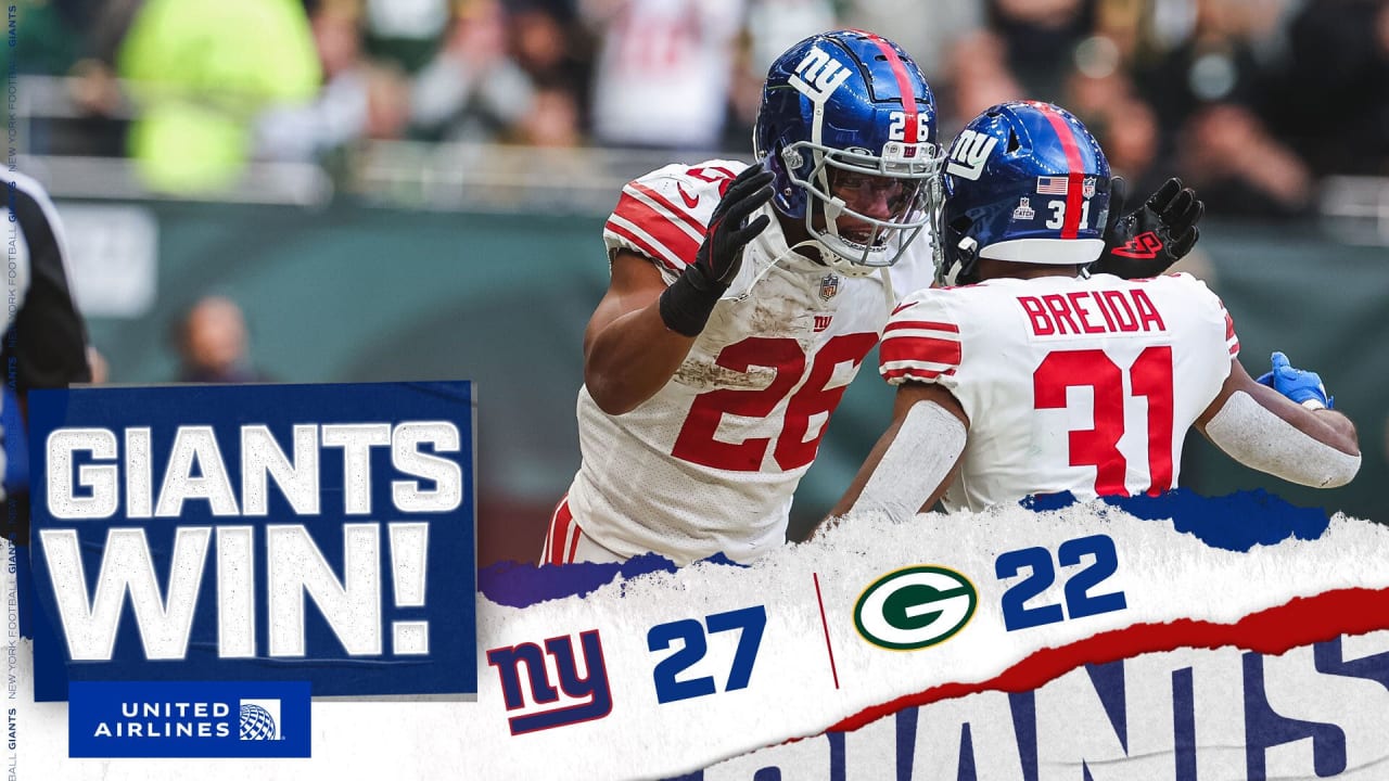 Giants prepare for matchup against Packers in north London