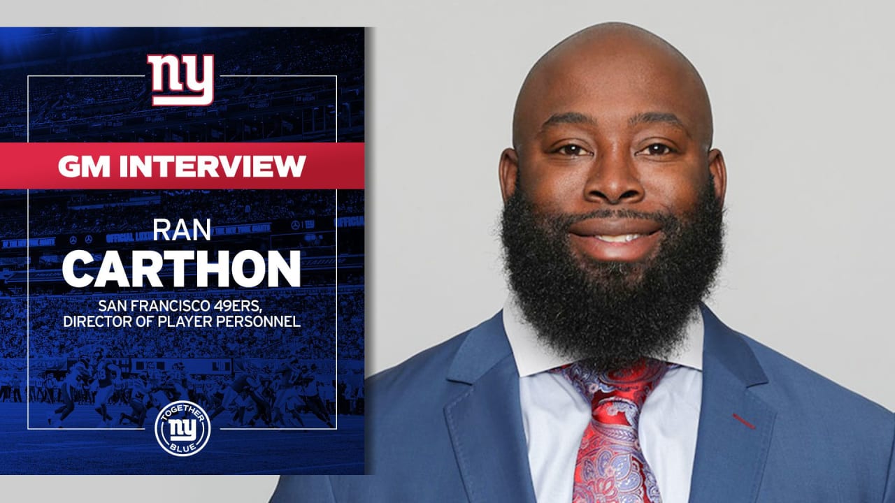 Giants Interview 49ers' Ran Carthon for General Manager 