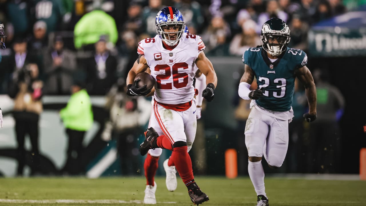 Saquon Barkley with 39yard burst Giants vs. Eagles Divisional Round