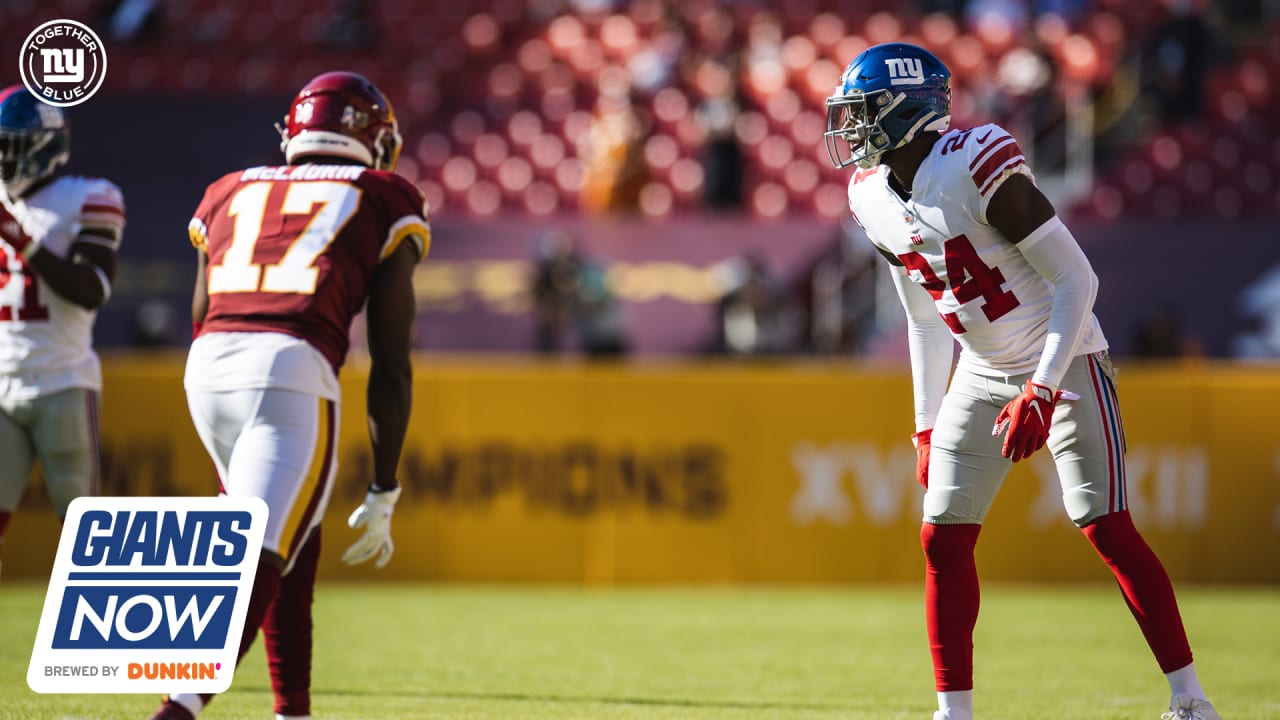 Washington beats Giants on Gibson TD run, McCain's 2 INTs