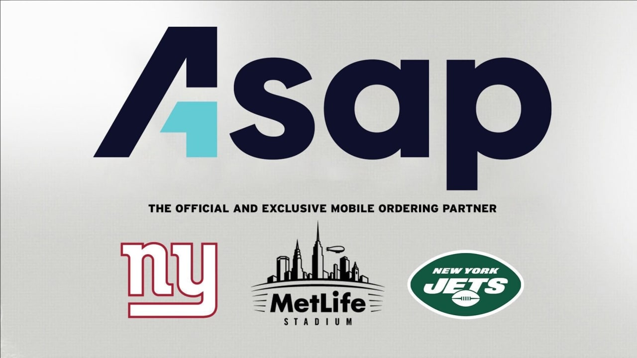 MetLife Stadium, New York Jets and New York Giants Partner with ASAP,  Powered by Waitr, as the Exclusive Mobile Ordering and Delivery Platform