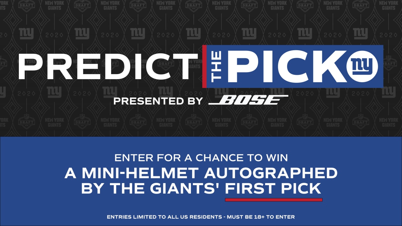 Predict the Pick Enter for chance to win minihelmet autographed by